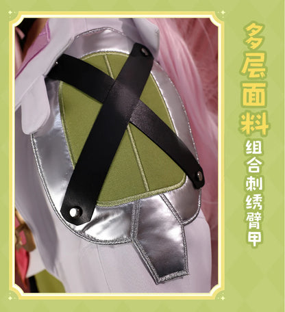 Genshin Impact Aino Cosplay Costume Wig Uniform Headwear Frog Backpack Clink-Clank Krumkake Craftshop Halloween for Women Girls