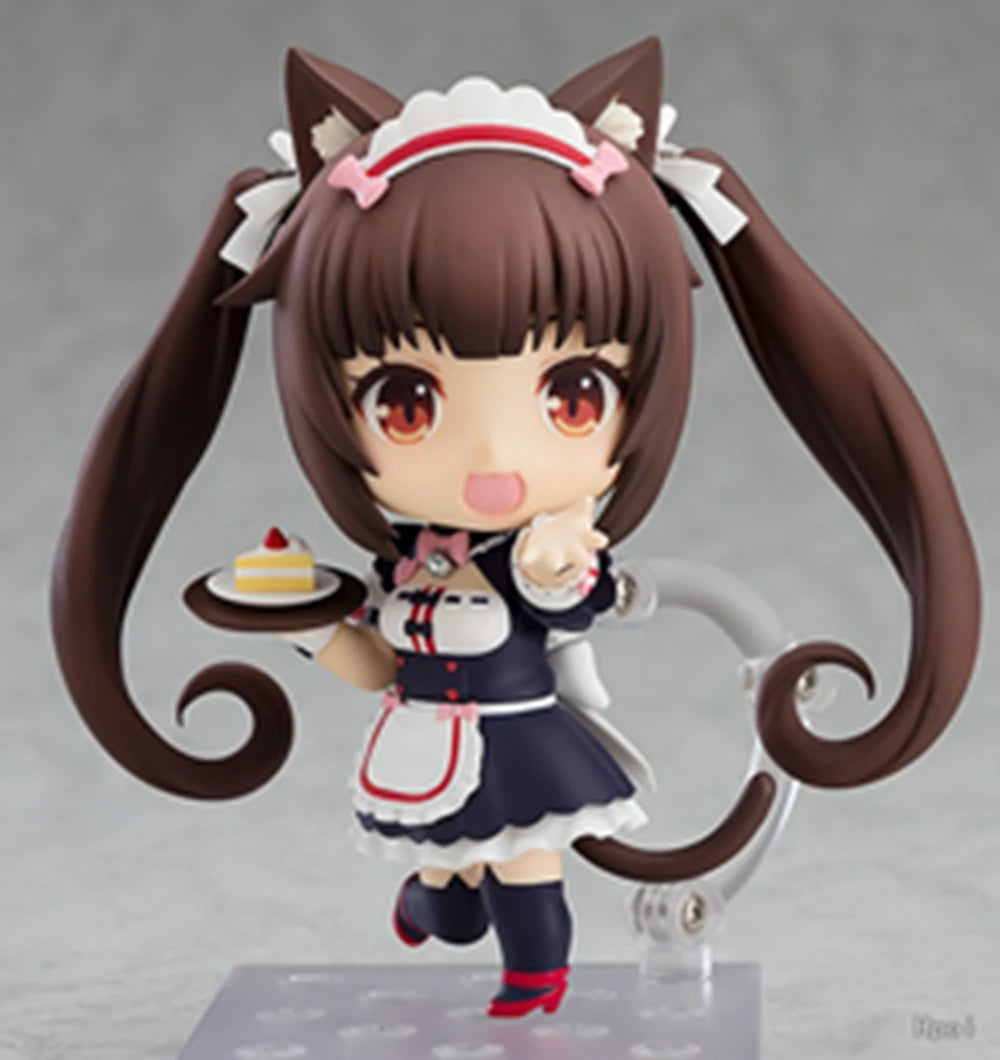 Anime NEKOPARA Figure OB11 #1238 Chocolates Vanilla Action Figure Cat Style Model PVC Static Toys Gift Doll Cat Maid 10cm