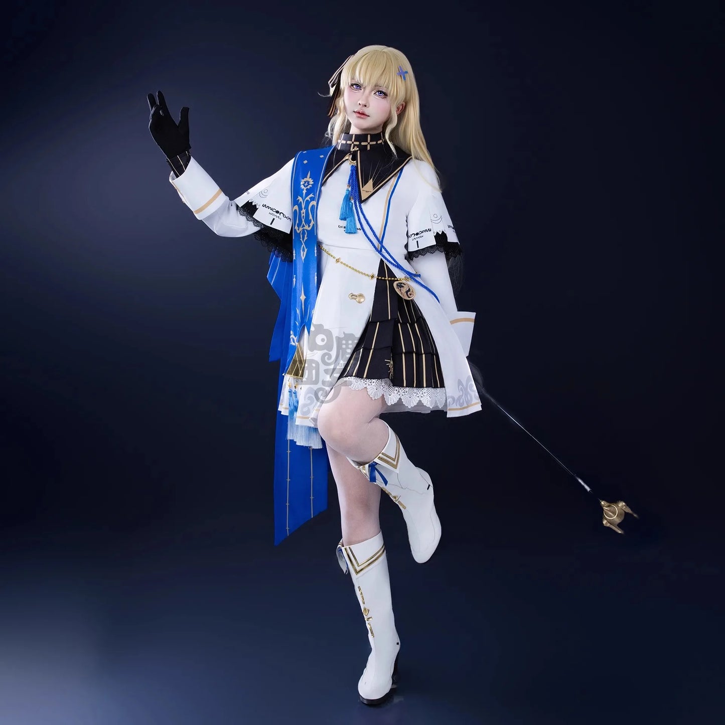 Wuthering Waves Phoebe Cosplay Costume Wig Dress Hat Headwear Sticker Stocking Rinascita Halloween Party Women Girls Prop iCoser