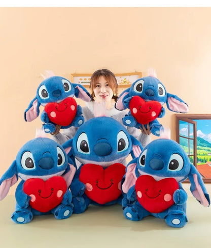 35/50/60cm Big Size Stitch Disney Anime Plush Stuffed Doll Cartoon Plush Doll Room Decoration Children's Pillow Holiday Gift