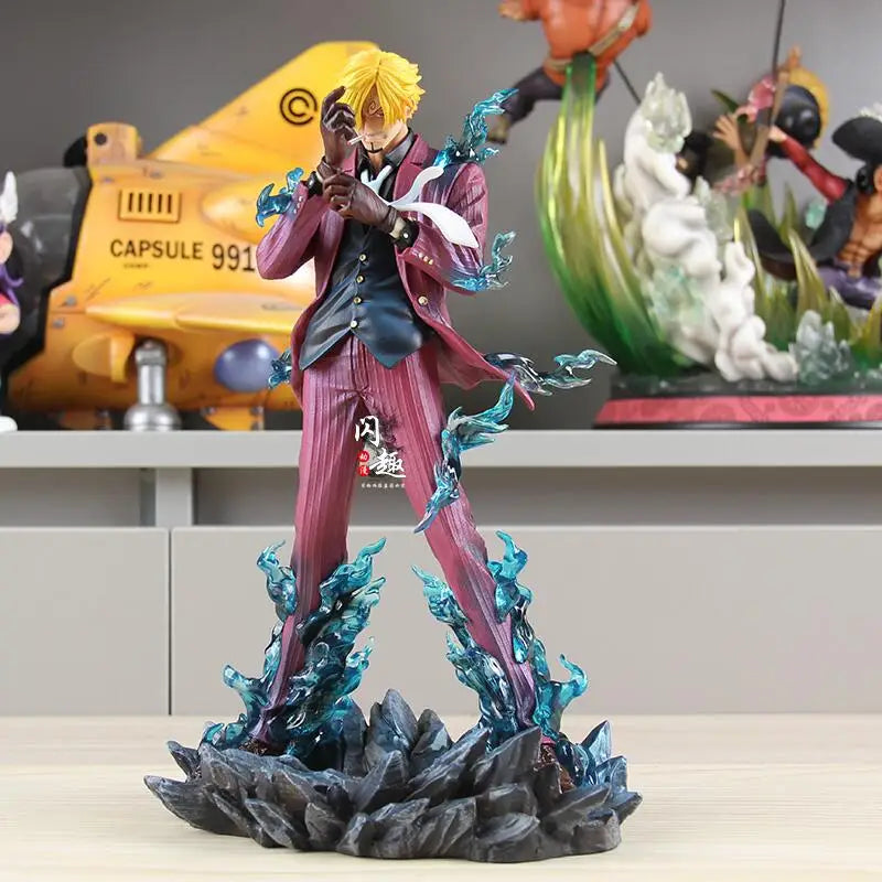 25cm One Piece Sanji Anime Figure Fashion Show Sanji Figurine Pvc Model Statue Doll Decoration Collection Ornaments Toys Gift