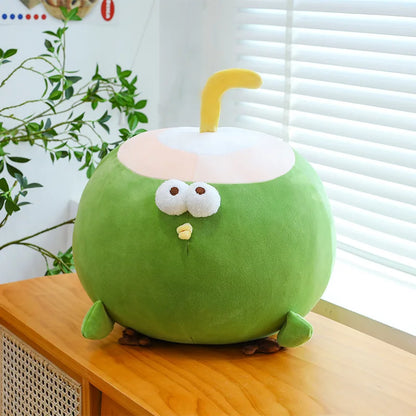 Hot 30-60cm Fun Coconut Chicken Animal Plush Doll Pillow Cute Big Eyes Big Chicken Leg Round Chicken Soft Plush Toy Home Decor