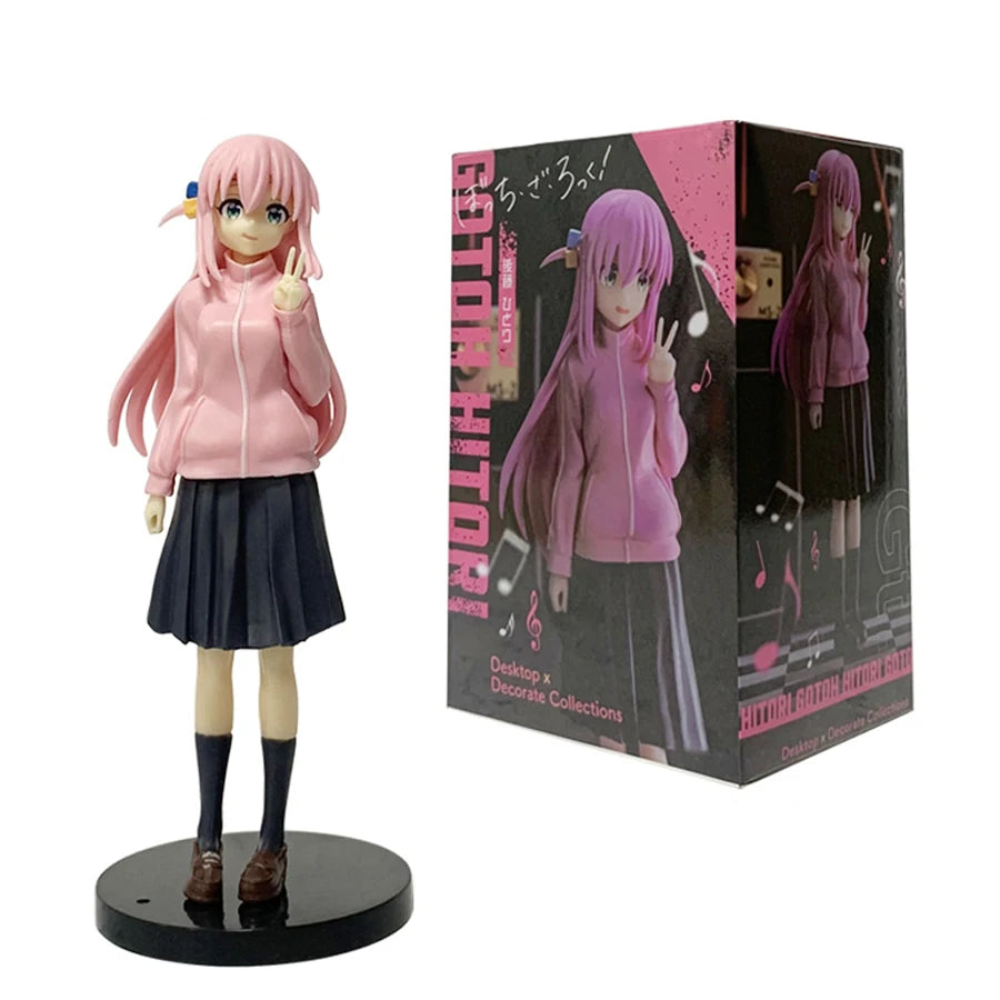 16cm BOCCHI THE ROCK! Anime Figure Gotoh Hitori Action Figure Guitarist Girl Figure Desktop×Decorate Collections Model Doll Toys