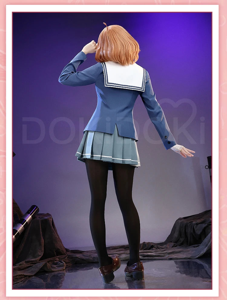 IN STOCK Kuriyama Mirai Cosplay Costume Anime Kyoukai no Kanata DokiDoki-SR Women Cute Uniform Dress Mirai Cosplay