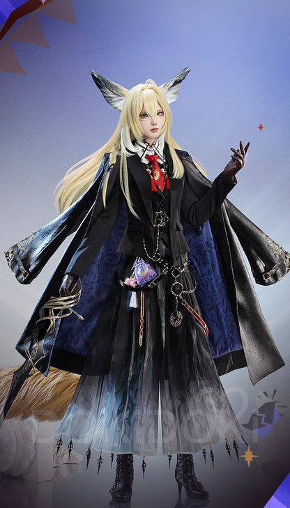 IN STOCK Vulpisfoglia Cosplay Costume Game Arknights DokiDoki-SR Vulpisfoglia Ears Tail Women Halloween Costume