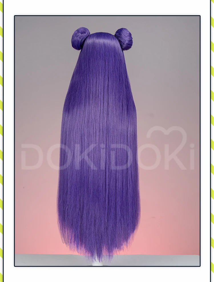 IN STOCK Shampoo Wig Anime Ranma 1/2  DokiDoki Cosplay Wig Cute Women Purple Long Hair Heat Resistant Synthetic Wig Halloween