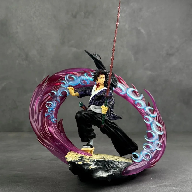 2025 Demon Slayer Anime Figures Tsugikuni Yoriichi Action Figure With Light Pvc Statue Figurine Model Doll Toys Christmas Gifts