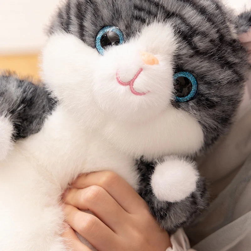 Cute Simulated Sitting Cat Plush Toy 20/30cm Stuffed Animal Soft Toys For Kids And Adults Fluffy Pet Cats Plushies