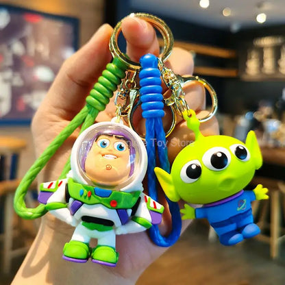 New Kawaii Anime Disney Keychain Toy Story Personalized Variety of Cartoon Doll Keyring Key Chain Car Pendant Kids Toys Gifts