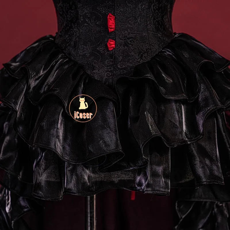 Path To Nowhere Coquelic Cosplay Costume Wig Black Dress Hat Uniform New Skin Carnival Halloween Party for Women Girls iCoser