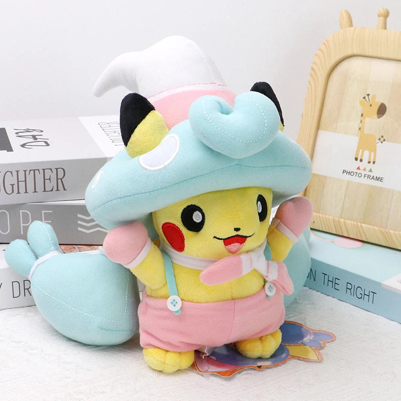 22cm Pikachu Pokemon Plush Toys Large Anime Doll Cute Pillow Cartoon Love Pokémon Plushie Stuffed Gift for Kids Birthday