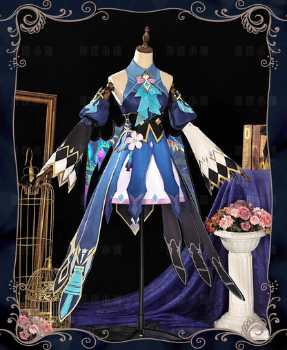 iCoser Honkai Star Rail Cerydra Cosplay Costume Wig Dress Uniform Amphoreus Halloween Party for Women Girls Festival Cos Props