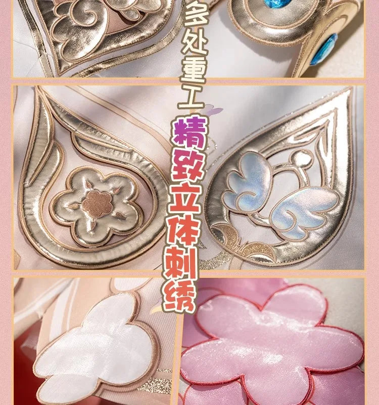 Honkai Star Rail Tribbie Cosplay Costume Wig Dress Uniform Headwear Wings Halloween Party Women Girls Carnival Role Play Props