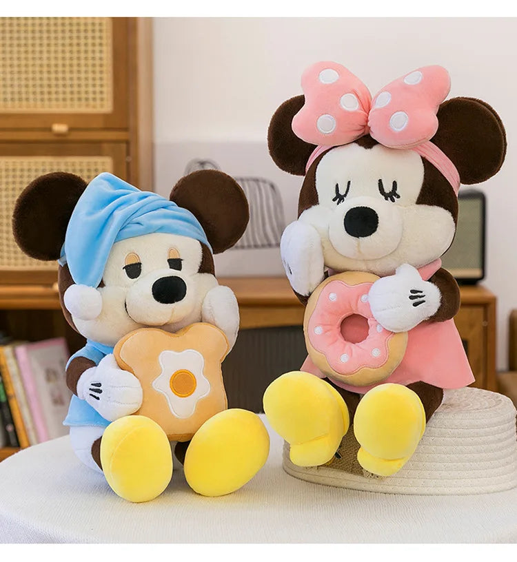 60/80/100cm Big Size Mickey Mouse Anime Plush Stuffed Doll Minnie Mouse Plushies Disney Pillow Peluche Ornaments Children's Gift