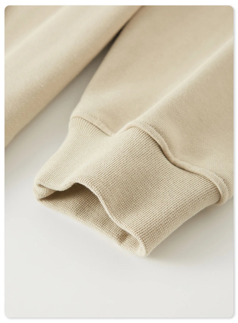 ZODF New Winter 440gsm Terry Hooded Hoodies For Men Retro Unisex Couple Loose Oversized Solid Pullovers Streetwears HY0664