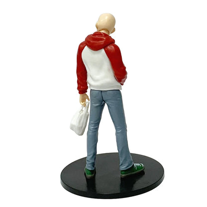 16cm One Punch Man Anime Figure Hoodie Saitama Action Figure Devil Transforms Man Genos Figurine PVC Collection Model Doll Toys