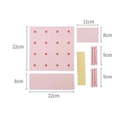 Home Decor Wall Shelves Decoration Hole Board Wall Storage Rack Storage Shelf Kitchen Bedroom Hanging Wall Shelves Wall Decor