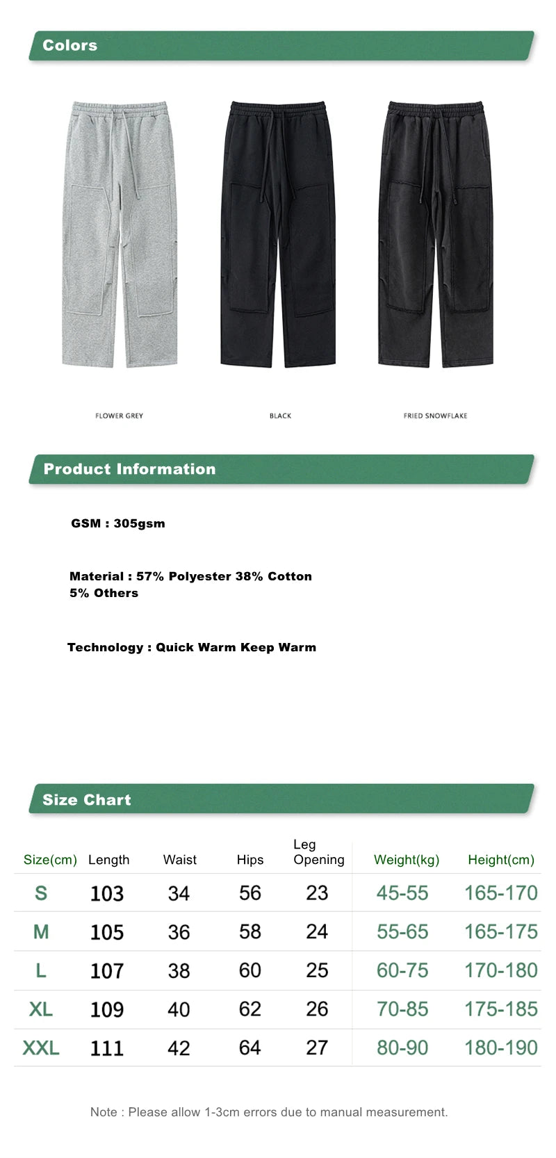 ZODF Fashion 2024 Winter Patches Fleece Straight Pants Retro Unisex Loose Washed 305gsm Warm Soft Trousers Brand Bottoms HY0872