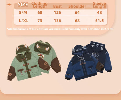 Naib Subedar Eli Clark Cosplay Costume Game Identity V DokiDoki-SR Men Daily Plush Warm Coat Naib Subedar Halloween Cosplay