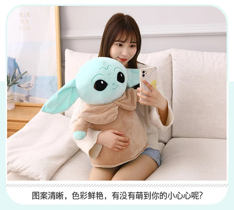 18cm Disney Yoda Baby Plush Toy Master Aliens Stuffed Anime Cartoon Baby Dolls Fill Toy Kawaii Gift Decorations Girls Kids Gift