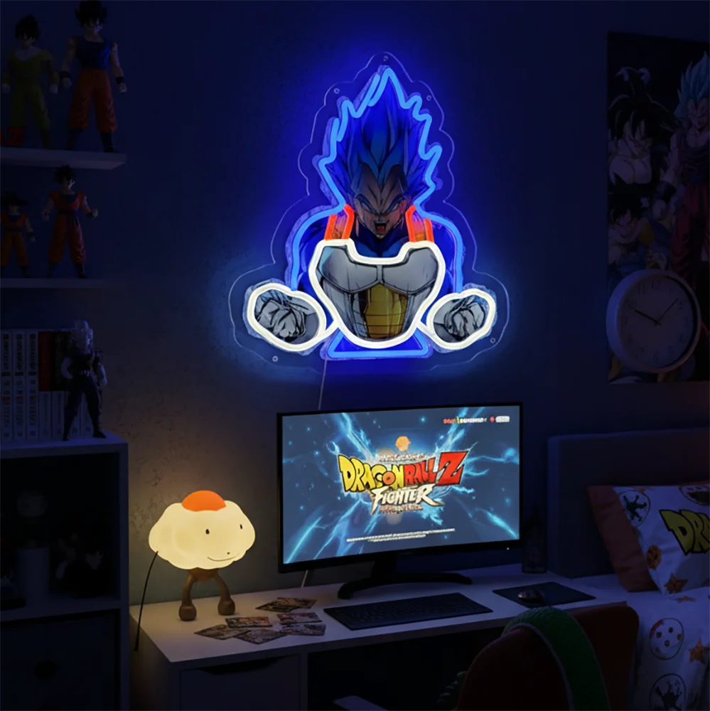 Custom Anime One Piece Luffy Acrylic Neon LED Light Artwork for Home Festival Decor Party Bar Hotel Salon Business Shop,Etc.