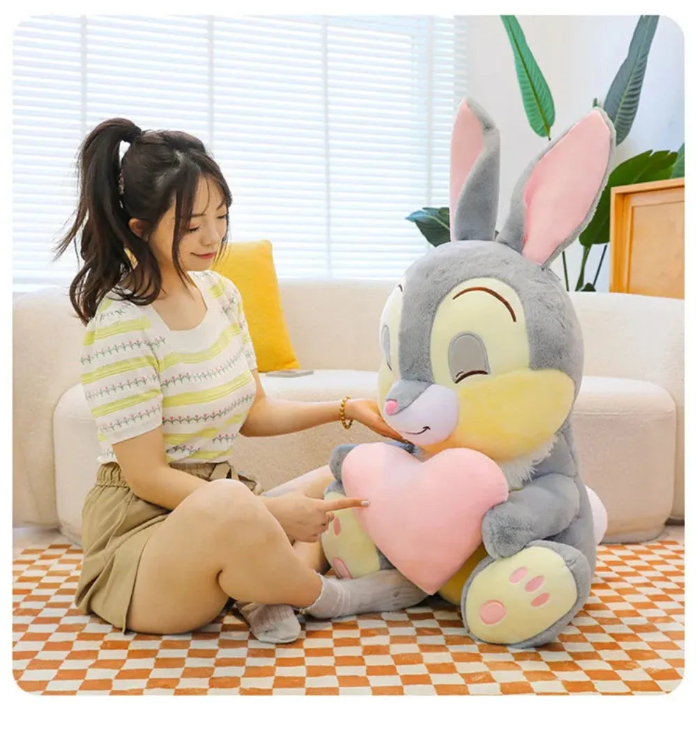 95cm Large Big Size Disney Judy Love Hug Rabbit Cartoon Anime Plush Stuffed Doll Kawaii  Plushies Ornaments Children's Gifts