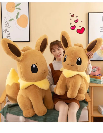 40/50/70CM Big Size Pokémon Eeveelutions Plushies Anime Stuffed Toy Cartoon Comfortable Soft Doll Ornament Bolster Gift for Kid