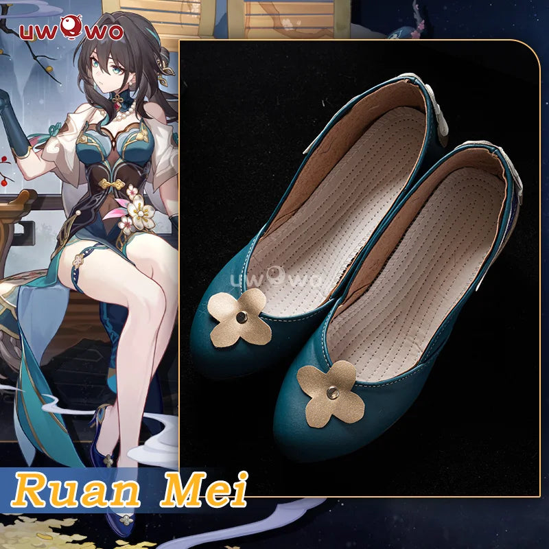 UWOWO Honkai Star Rail Ruan Mei RuanMei HSR Cosplay Shoes