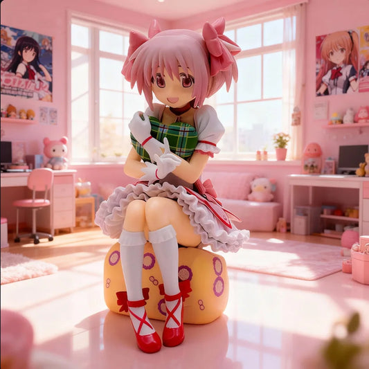 New Arrival Magical Girl Madoka Anime Movie Merch | Cute Noodle Stopper - Collectible Series Figurine, Desktop Decoration