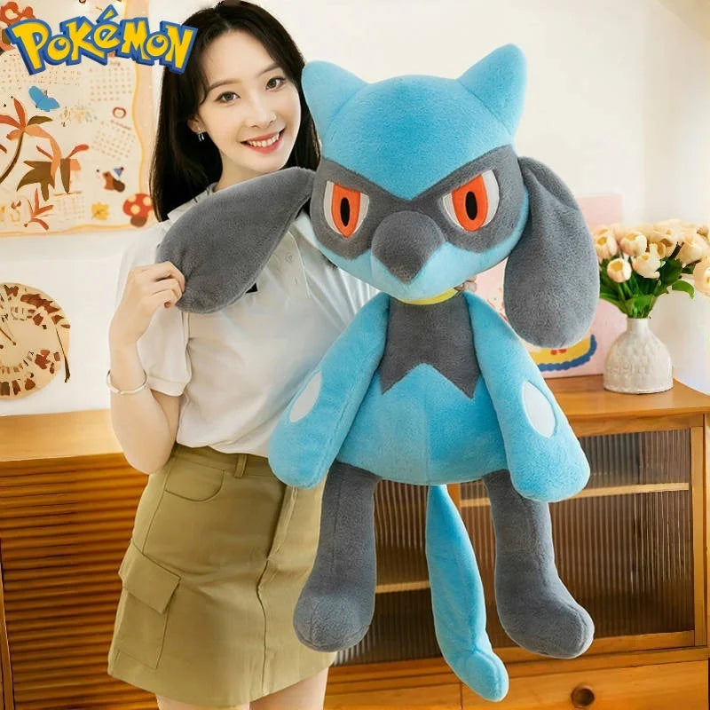 40/60/80CM Big Size Pokemon Plushies Morpeko Lucario Peluche Cartoon Anime Kawaii Stuffed Comfortable Soft Doll Children Gift