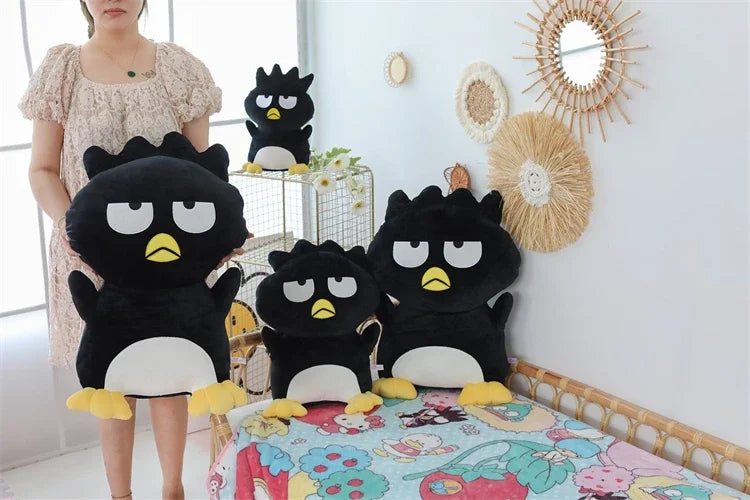 Big Size Black Penguin Plushies Cartoon Stuffed BADBADTZ MARU Plush Toy Soft Cute Anime Pillow Sofa Bed Home Decor Gifts Girl