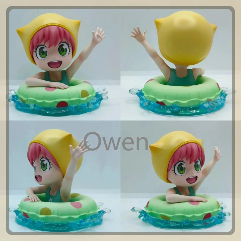 Anime Spy×Family Action Figures Anya Forger Summer Swimsuit Figurine Dolls Model Cute Toy PVC Collectible Ornament Birthday Gift