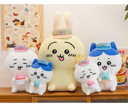 45/55/65cm Big Size Chiiwanime Plush Stuffed Doll Kawaii Room Decoration Hachiware Plushies Pillow Ornaments Holiday Gifts