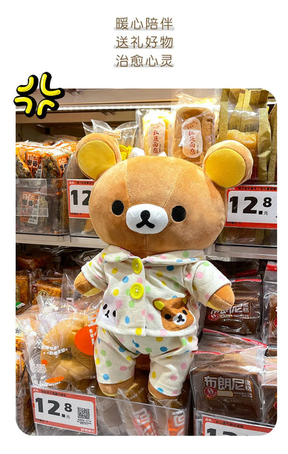 35/45/75cm Big Size Rilakkuma Kawaii Anime Plush Stuffed Doll Room Decorated Plushies Pajamas Bear Pillow Ornaments Holiday Gift
