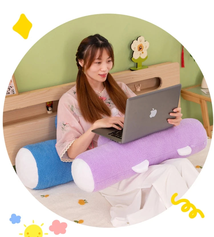 New Cute Car Cushion Office Seat Lumbar Support Creative Sofa Pillow Multifunctional Foot Cushion Nap Pillow