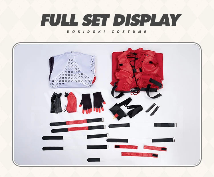 Scar Cosplay Costume Game Wuthering Waves Cosplay【S-2XL】DokiDoki-N Men Red Costume Scar Cosplay Plus Size