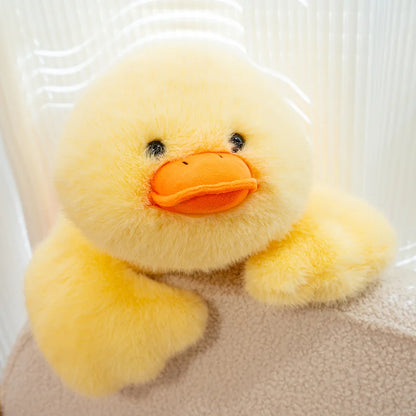 30-60cm Fluffy Large Sleep Pillow Super Soft Duck Plush Toy Cozy Lying Stuffed Animal Yellow Duck Plushies Hug Pillow Cushion