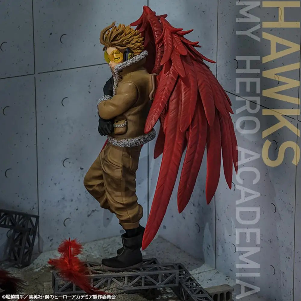Bandai Ichiban Kuji My Hero Academia Hawks Midoriya Bakugou 24cm PVC Model