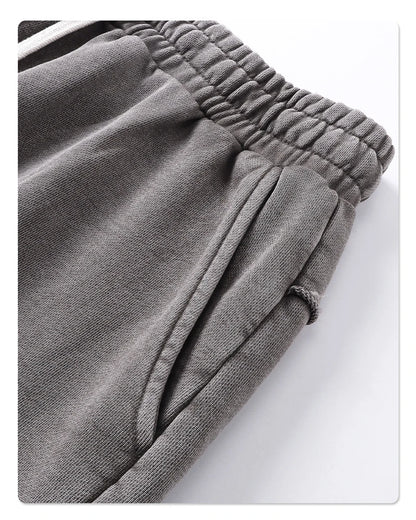 ZODF Retro Men Heavy-Weight Washed 430gsm Shorts Unisex High Street Patchwork Summer Distressed Cotton Shorts HY1035