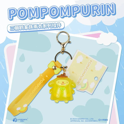 Sanrio Kuromi Pompompurin Mymelody Pochacco Hello Kitty Figure Pendant Keychain Holder Keychain Car Keyring Kids Birthday Gift
