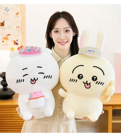 45/55/65cm Big Size Chiiwanime Plush Stuffed Doll Kawaii Room Decoration Hachiware Plushies Pillow Ornaments Holiday Gifts