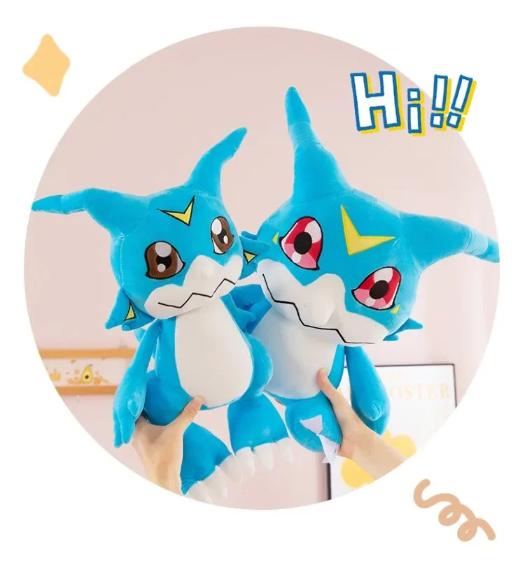 Original Digimon Large Size 75cm Dilu Station Bada Doll Cute Agumon Stuffed Animal Doll  Room Decorations Children Birthday Gift