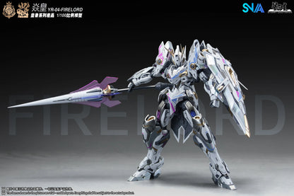 SNAA Model Firelord YR-04 MG 1/100 Purple Version Assembly Model Kit Toy Fire Lord Particle Awakening Action Figures Plastic Gif