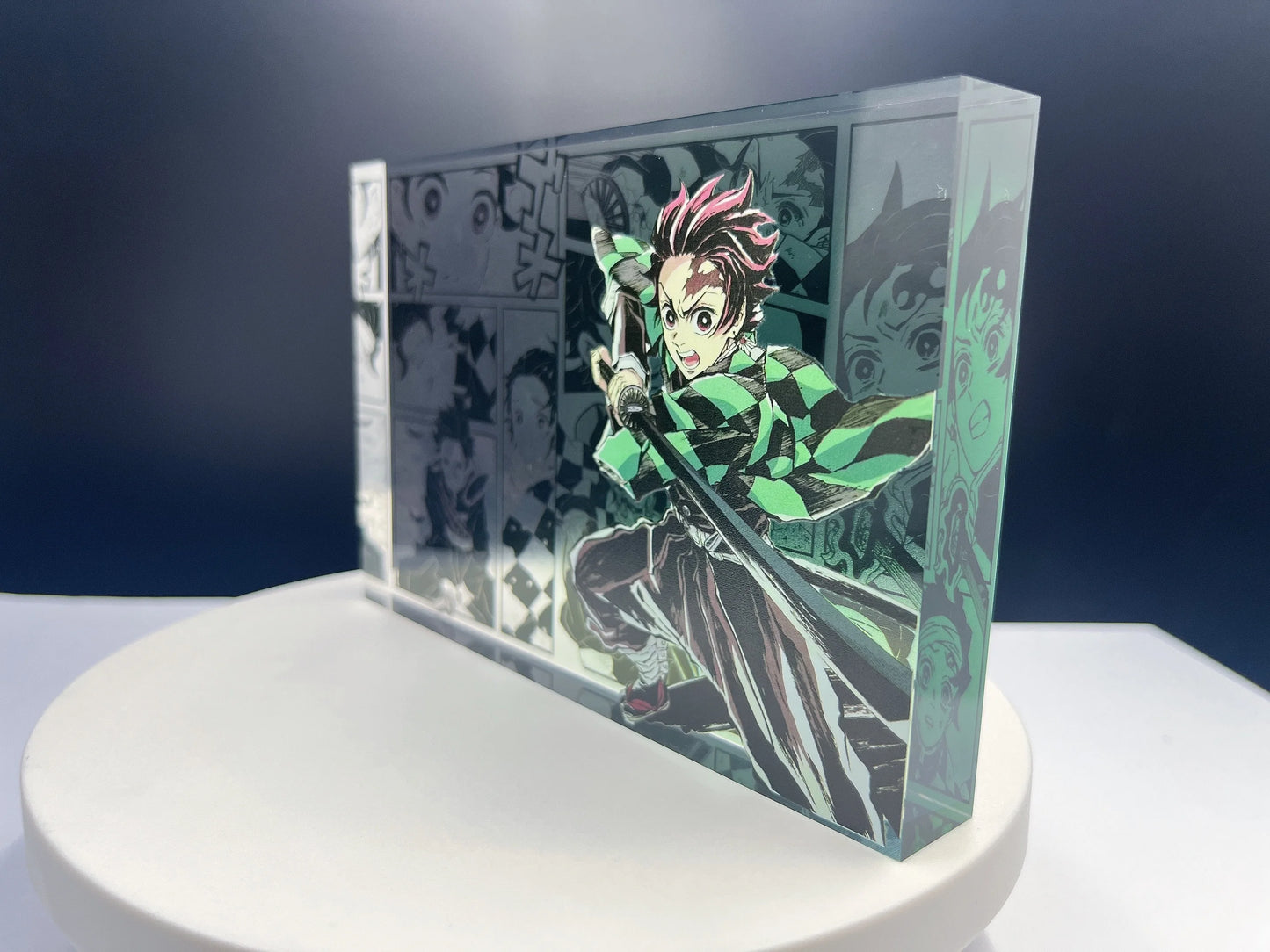 New Demon Slayer Creative High-value Bar Chi Tokitou Muichirou Acrylic Brick Computer Desktop Ornaments Anime Peripheral Gifts
