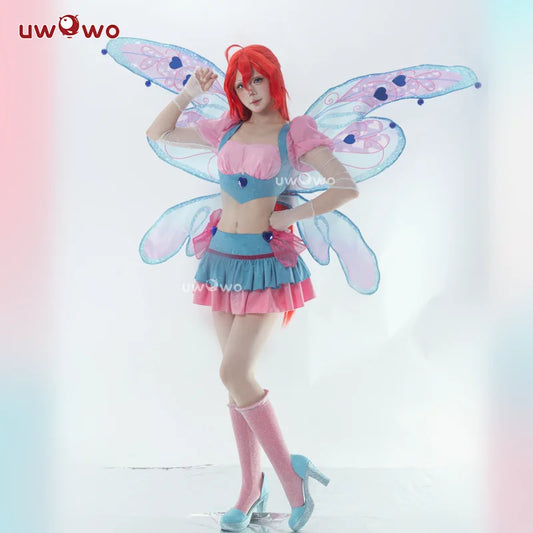 LAST BATCH UWOWO Bloomm S4 Anime Cosplay Costume Big Fairy Wings Cosplay Princes Costume Outfit Butterfly Halloween Costumes