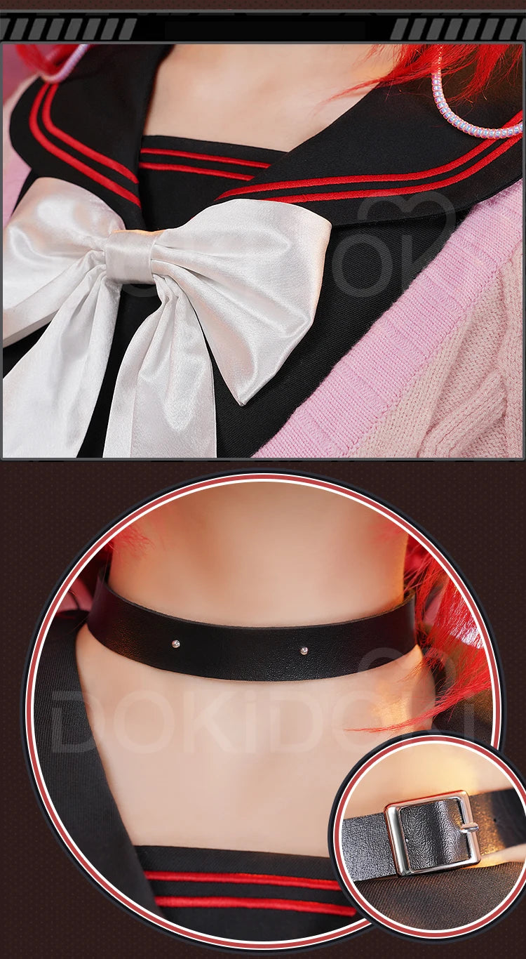 Ukinami Yuzuha Cosplay Costume Game Zenless Zone Zero DokiDoki-R ZZZ Women Cute Sweater Halloween Cosplay