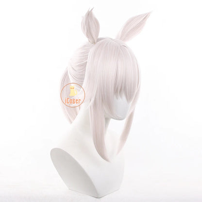 Anime Uma Musume Cinderella Gray Oguri Cap Cosplay Costume Wig Sportswear Headwear Tail Halloween Party for Women Girls Carnival