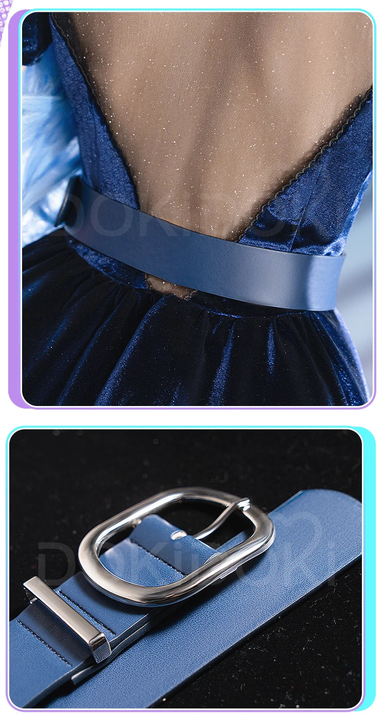 IN STOCK Mizi Cosplay Costume Anime Cosplay【S-3XL】Alien Stage DokiDoki-R Stage Costume Mizi Dress Cosplay Tattoo Plus Size