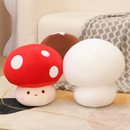 23/30cm Cute Vegetables Kawaii Red Mushrooms Shii-take Plush Soft Toy Stuffed Dolls Home Decor Gift For Girl Boy Birthday