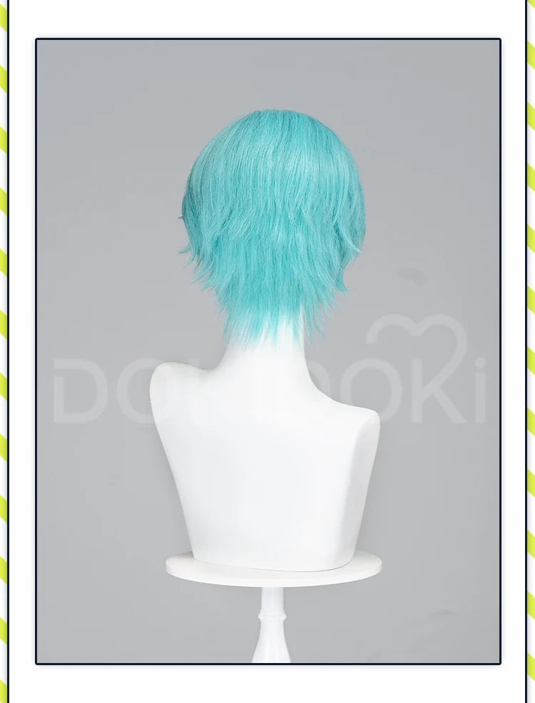 IN STOCK MIKUOO Mikuu Wig Game Cosplay DokiDoki Men 35cm Short Hair Rabbit Hole Men Ver Free Wig Cap